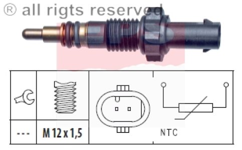 Czujnik temperatury wody FACET 1.830.348 13627797957