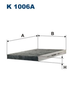 Filtr kabinowy z węglem aktywnym FILTRON K1006A CU2882