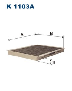 Filtr kabinowy FILTRON K1103A CU2422