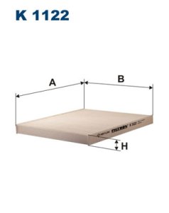 Filtr kabinowy FILTRON K1122 CU2026