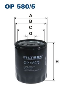 Filtr oleju FILTRON OP580/5 W7139