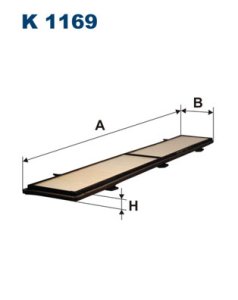Filtr kabinowy FILTRON K1169 CU8430