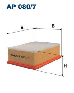 Filtr powietrza FILTRON AP080/7 C2192