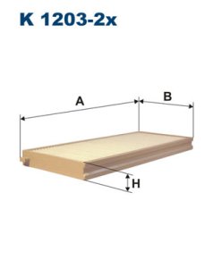 Filtr kabinowy FILTRON K1203-2X CU260002