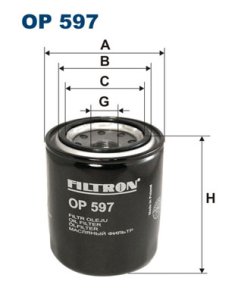 Filtr oleju FILTRON OP597 W6102