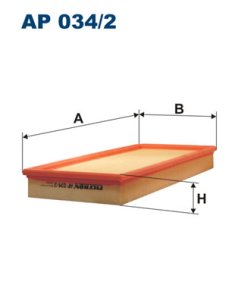 Filtr powietrza FILTRON AP034/2 C40163