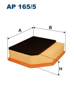 Filtr powietrza FILTRON AP165/5 C23129