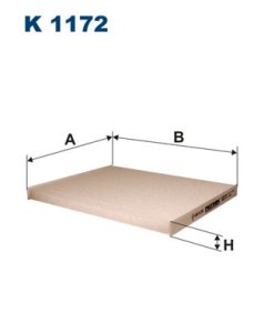 Filtr kabinowy FILTRON K1172 CU2243