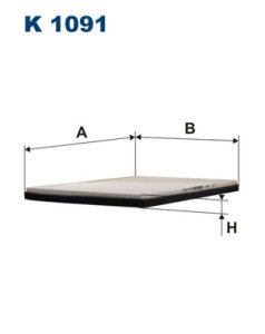 Filtr kabinowy FILTRON K1091 CU3132
