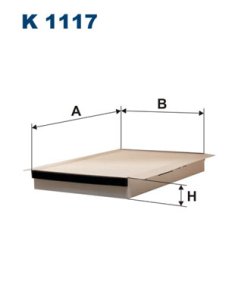 Filtr kabinowy FILTRON K1117 CU2650