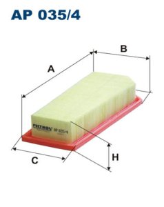 Filtr powietrza FILTRON AP035/4 C3210
