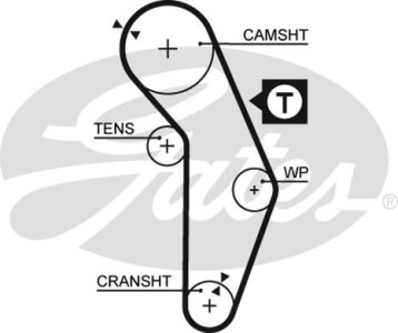 Pasek rozrządu GATES 5350XS MD176386