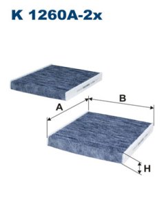 Filtr kabinowy FILTRON K1260A-2X CUK25332
