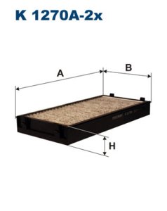 Filtr kabinowy FILTRON K1270A-2X CUK29412