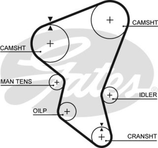 Pasek rozrządu GATES 5171XS 4295606
