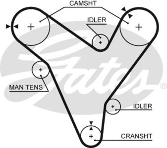 Pasek rozrządu GATES 5379XS 3396756