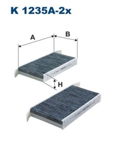Filtr kabinowy FILTRON K1235A-2X CUK27232