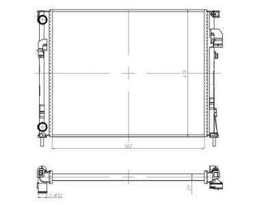 CHŁODNICA SILNIKA NISSAN