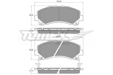 KLOCKI HAMULC. ISUZU D-MAX  08- PRZÓD