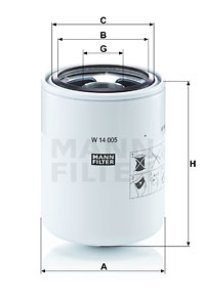 Filtr oleju MANN-FILTER W14005 NEW HOLLAND