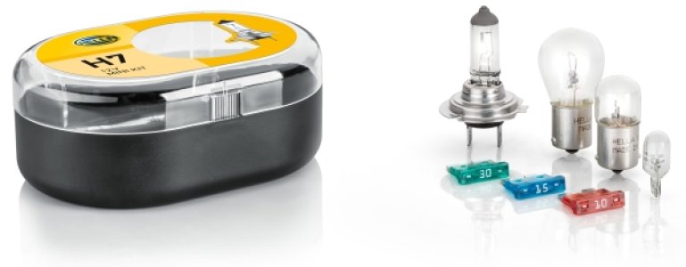 Zestaw Żarówek + bezpieczniki H7 P21W R5W T4W