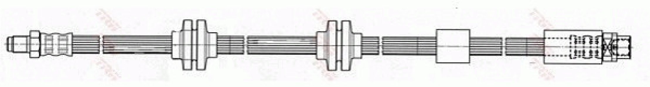 Przewód hamulcowy giętki TRW PHB416 34306767458