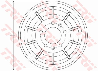 Bęben hamulcowy TRW DB4405 1400178980