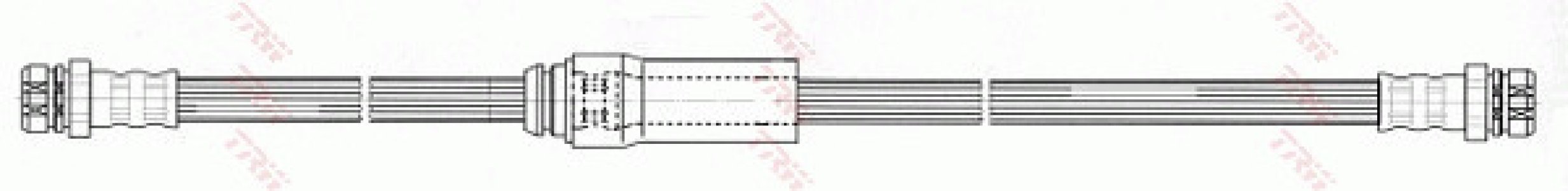 Przewód hamulcowy giętki TRW PHA517 3C0611701C