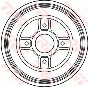 Bęben hamulcowy TRW DB4400 432006468R