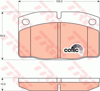 Klocki hamulcowe TRW GDB199 20939158