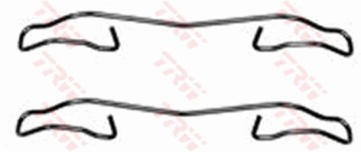 Zestaw montażowy klocków hamulcowych TRW PFK347 6531187