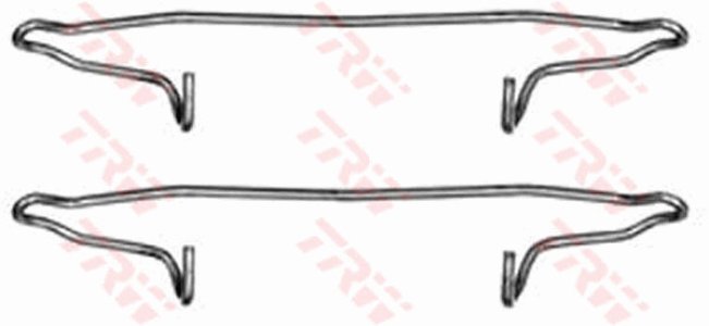 Zestaw montażowy klocków hamulcowych TRW PFK300 608112300
