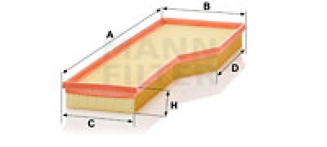 Filtr powietrza MANN-FILTER C54165 