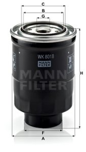 Filtr paliwa MANN-FILTER WK8018X 
