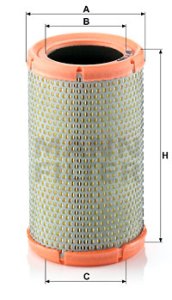 Filtr powietrza MANN-FILTER C1145/6 C11456