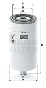 Filtr paliwa MANN-FILTER WK9010 