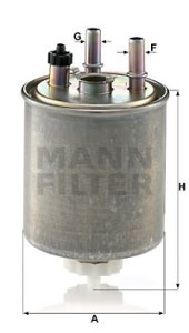 Filtr paliwa MANN-FILTER WK9022 