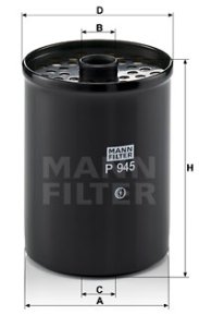 Filtr paliwa MANN-FILTER P945X 