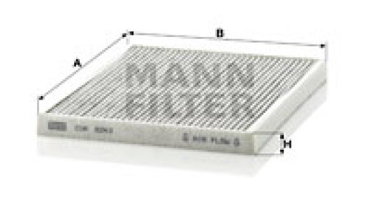 Filtr kabinowy MANN-FILTER CUK2243 