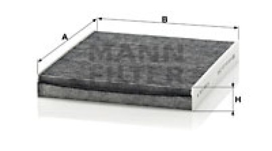 Filtr kabinowy MANN-FILTER CUK2545 