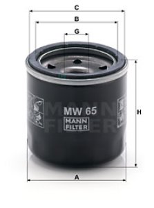 Filtr oleju MANN-FILTER MW65 