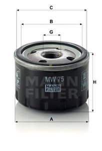 Filtr oleju MANN-FILTER MW75 