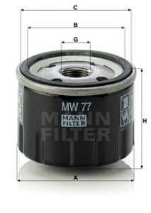 Filtr oleju MANN-FILTER MW77 