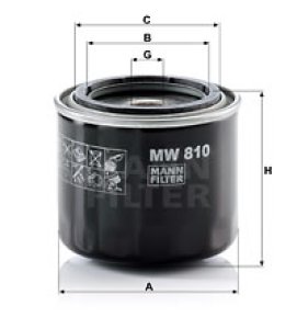 Filtr oleju MANN-FILTER MW810 