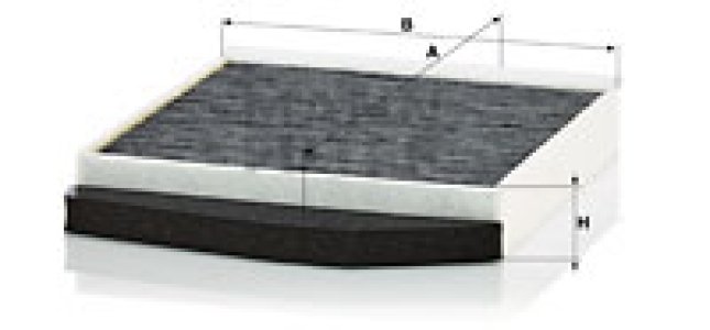 Filtr kabinowy MANN-FILTER CUK2855/1 CUK28551