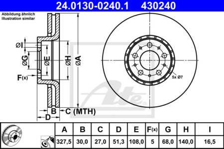 TARCZA HAM.PRZOD VOLVO XC90 02-