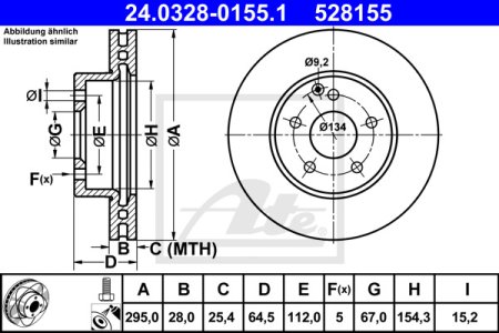 TARCZA HAM.POWER DISC MERCEDES C W204 07