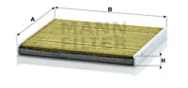 FILTR KABINY WEGLOWY Z POLIFENOLEM