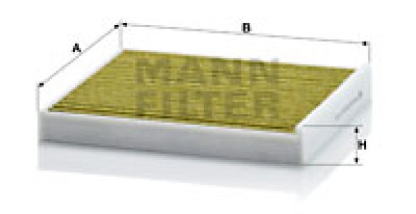 FILTR KABINY WEGLOWY Z POLIFENOLEM