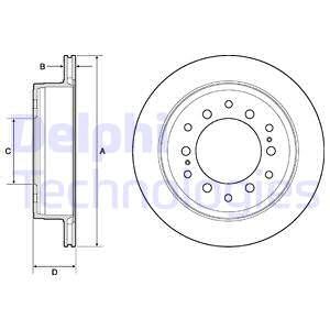 TARCZA HAM.TYL TOYOTA LANDCRUISER 10-